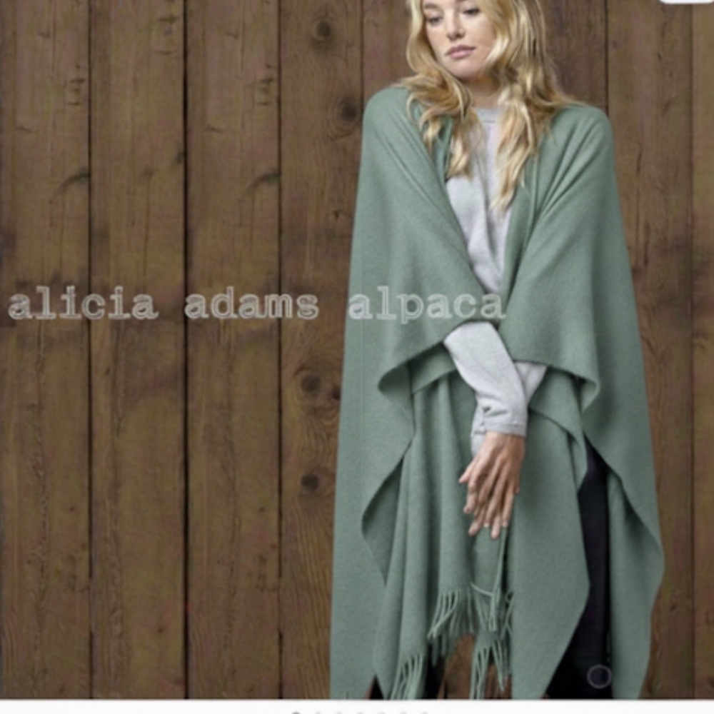 Alicia Adams Alpaca Throw Blanket Teal Green Alpaca Wool